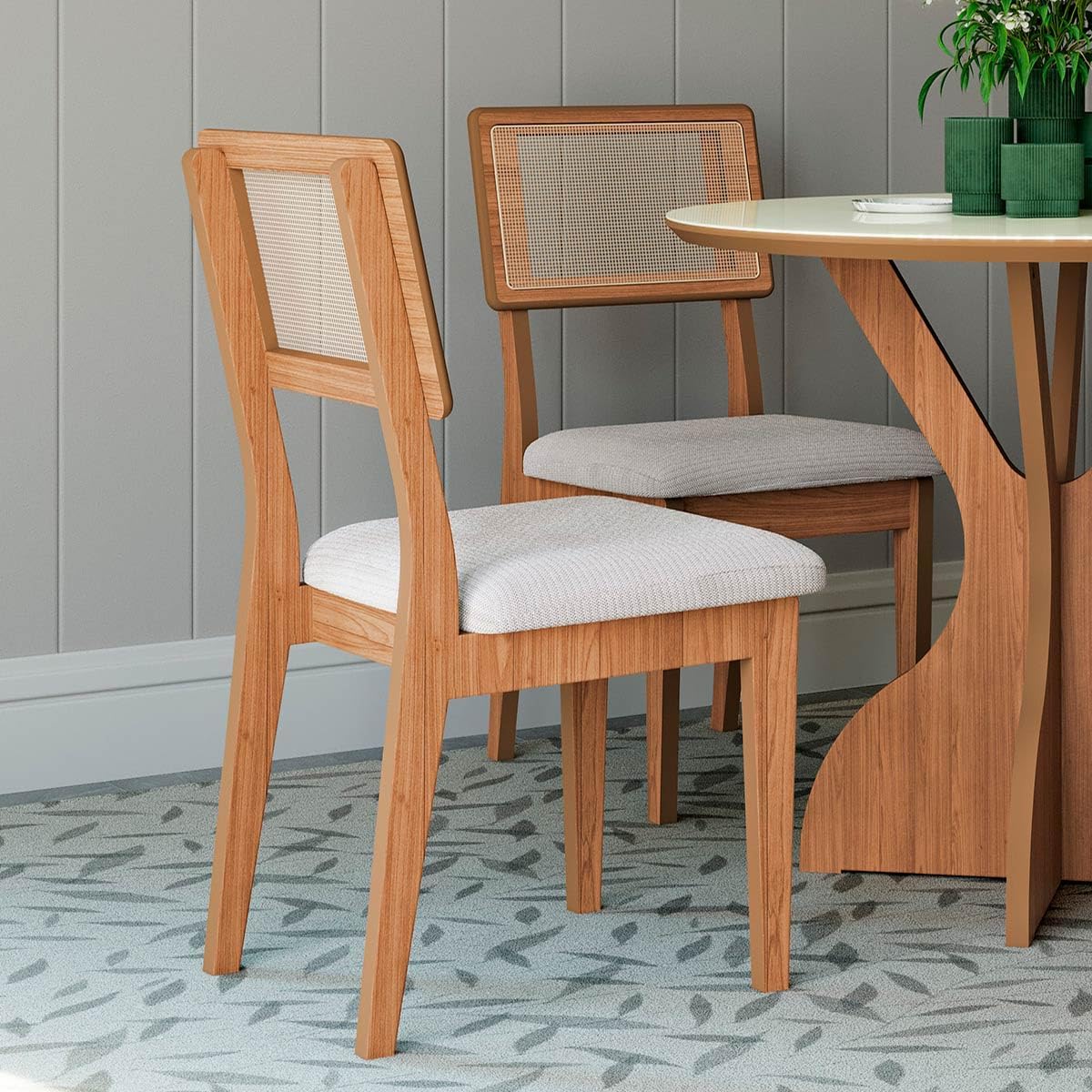 Kit 2 Cadeiras p/ Mesa de Jantar